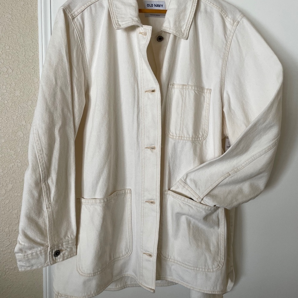 Cotton twill shacket